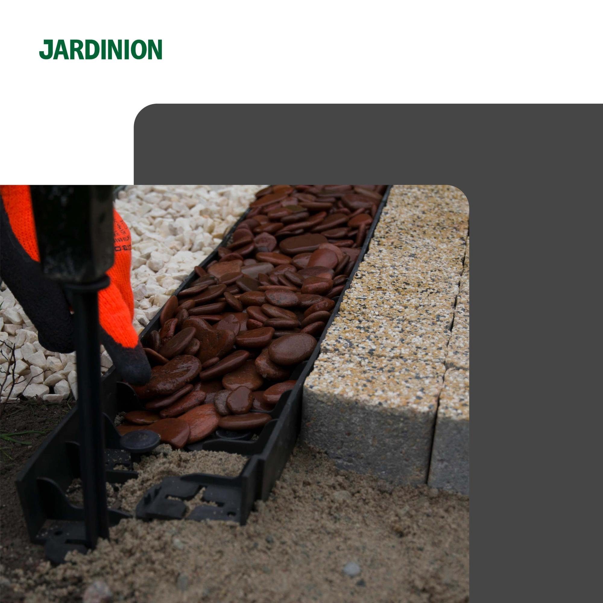 Jardinion Rasennagel, Rasenkantennagel aus Gartenbeet, und Umrandung Beeteinfassung, für wetter- Rasenkanten PVC Material witterungsbeständiges 1-St