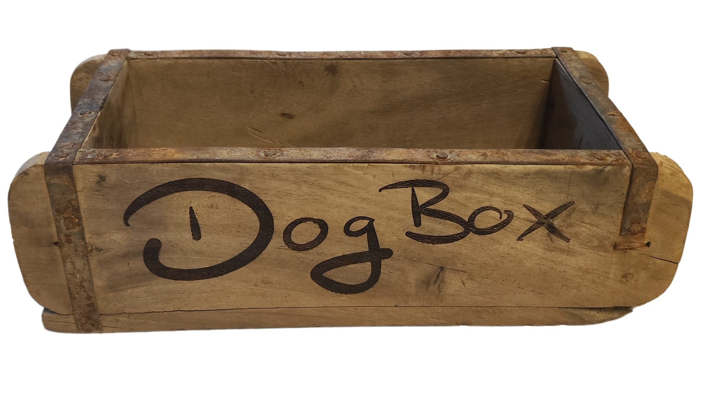 Unika alte Schubladenbox alte Backsteinform "Dog-Box" Ziegelform Rungassi