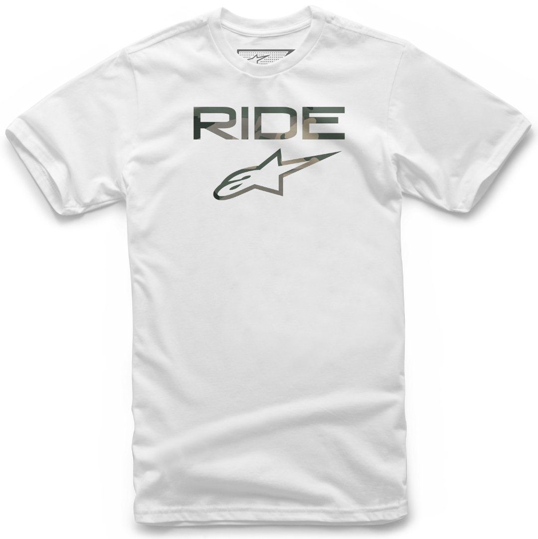 Alpinestars Kurzarmshirt Ride 2.0 Camo T-Shirt White
