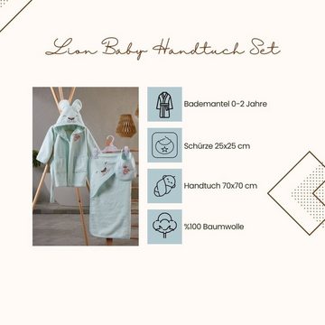 Cotton Box Babybademantel Babybademantel Set Mädchen, Babybademantel Jungs %100 Baumwolle