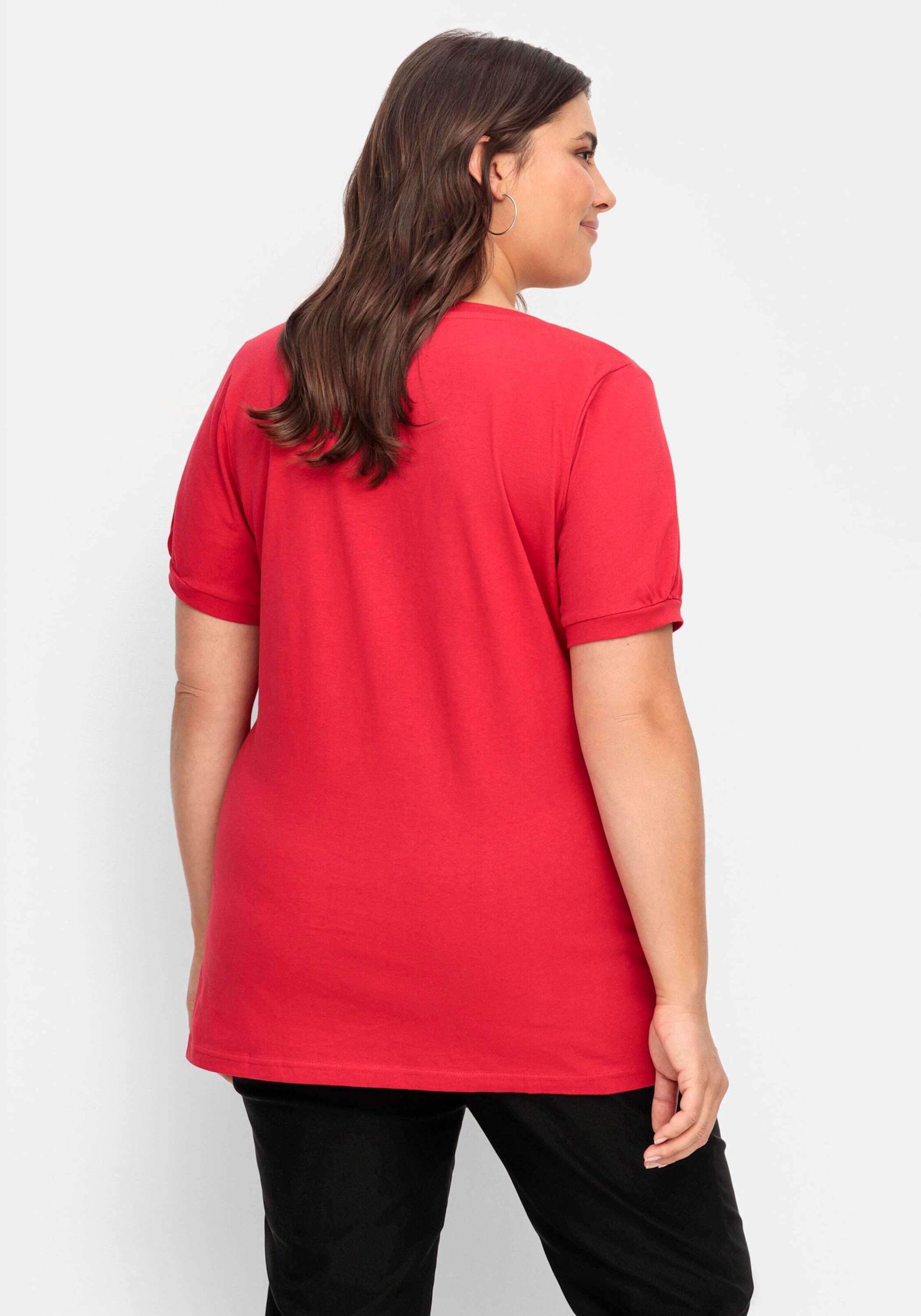 Sieh an! T-Shirt Longshirt Kurzarm