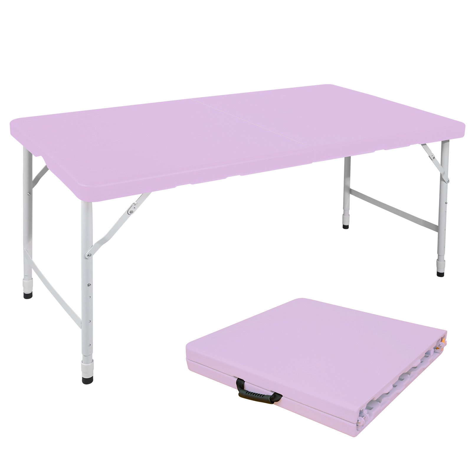 Fine Life Pro Tischsitz 125cm klappbarer Campingtisch aus Kunststoff, belastbar bis 135 kg