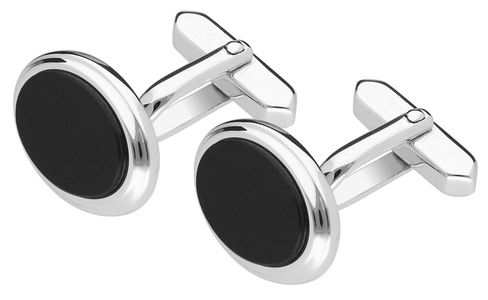 trendor Запонки 925 Silber mit Onyx