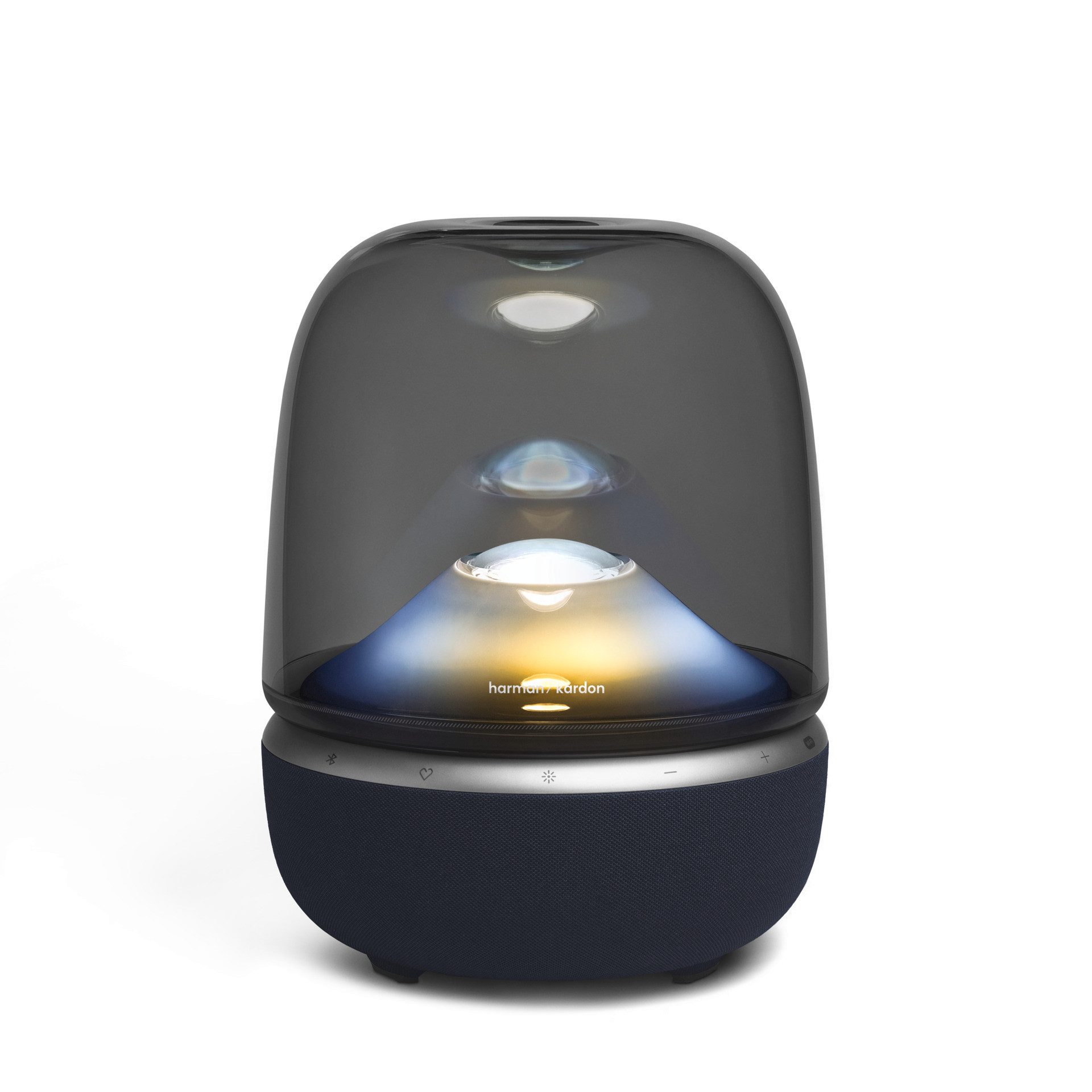 Harman/Kardon Aura Studio 5 Wi-Fi Edition Wireless Lautsprecher (Bluetooth, WLAN, 50 W, WLAN Lautsprecher für zu Hause mit faszinierender Beleuchtung)