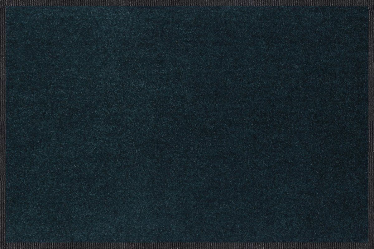 Salonloewe Fußmatte Monochrome BLAUPETROL 40x60 cm, In- und Outdoor, waschbar bei 40° Grad und trocknergeeignet