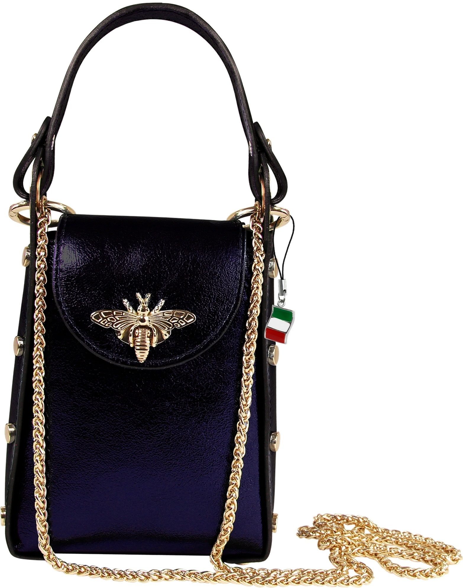 Umhängetasche Florence Tasche lila Leder