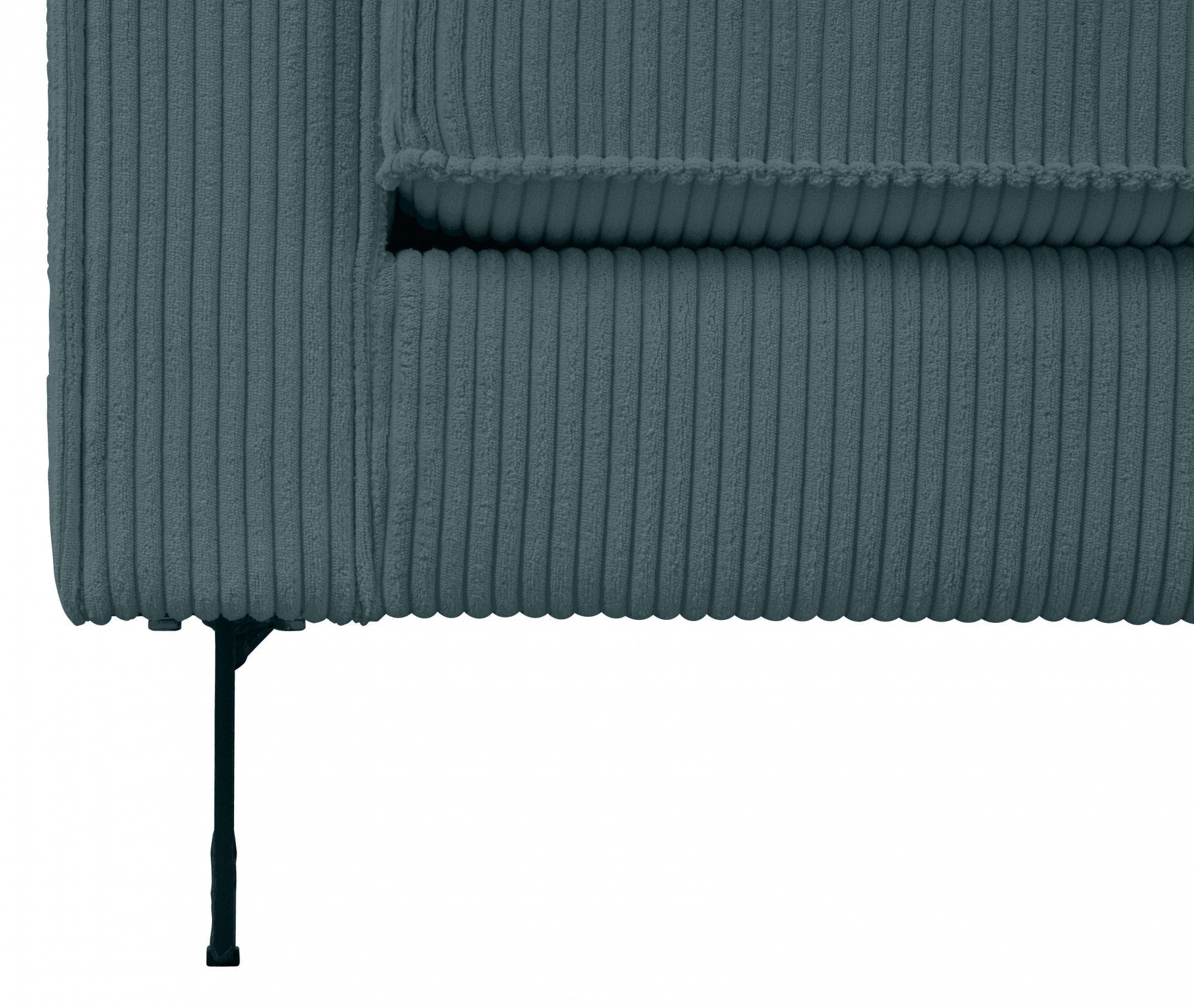 Places of Style 2-Sitzer und erhältlich Bezug auch in Pinto, Cord Metallfüßen mit Keder