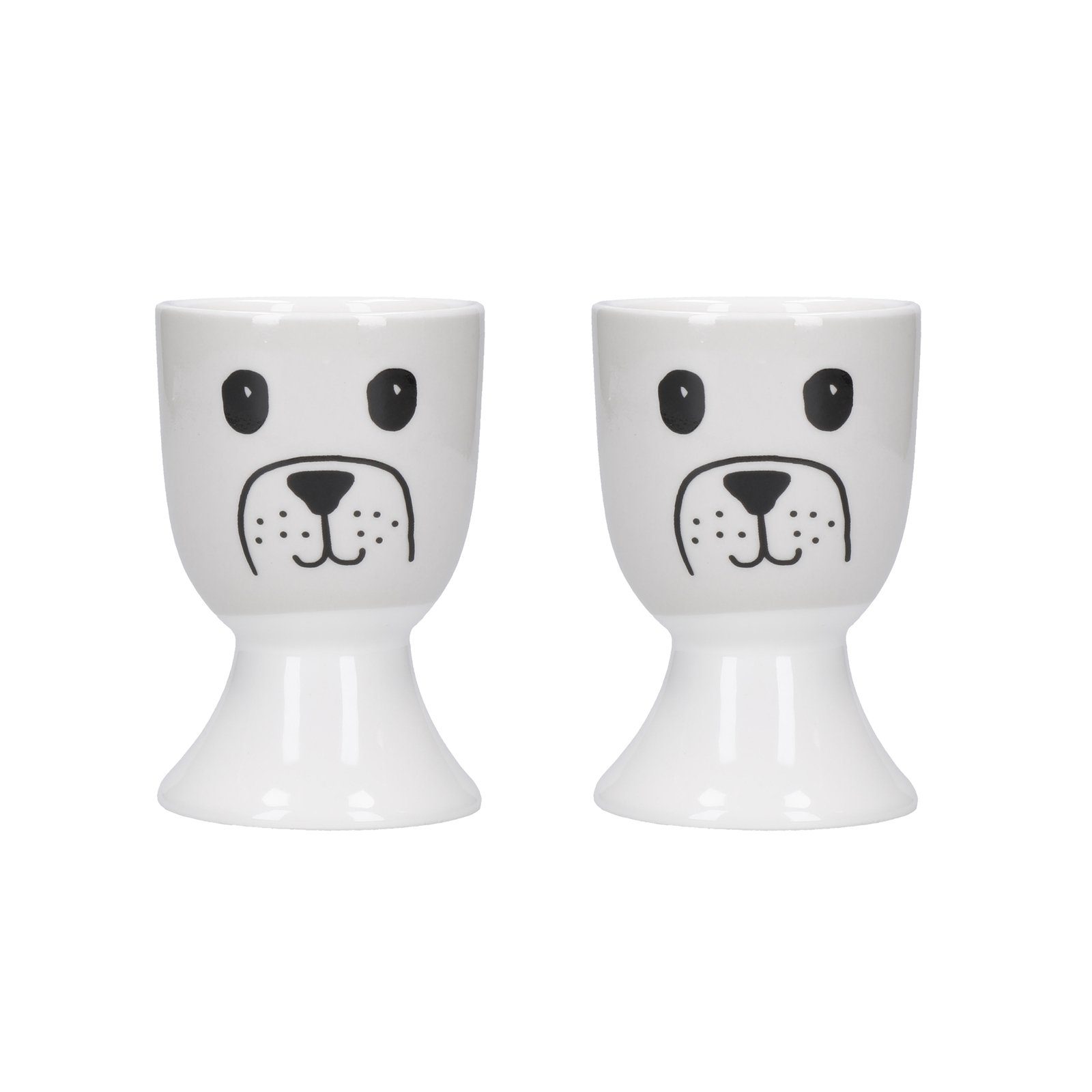 Neuetischkultur Подставки для яиц Подставки для яиц Porzellan 2er-Set Hund, (Set, 2-tlg., 2 Подставки для яиц)