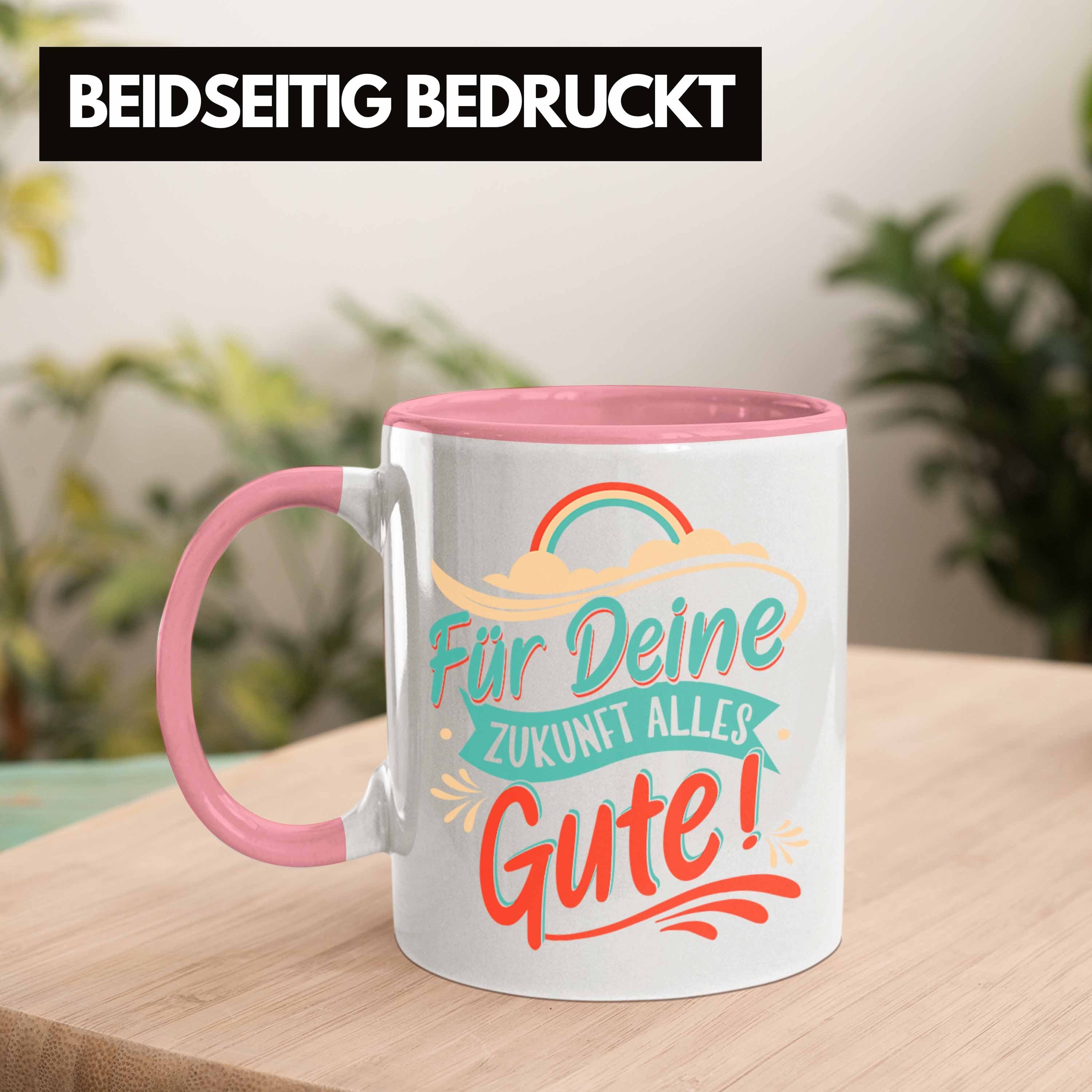 Trendation Tasse Abschied Abschied Rosa Jobwechsel Kollegin Geschenk Tasse Abschiedsgeschenk