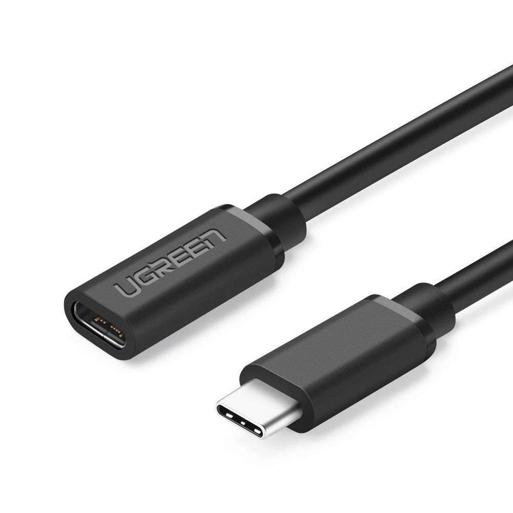 UGREEN Verlängerungskabel USB Typ C 3.1 (weiblich) - USB Typ C 3.1 (männlich) Smartphone-Kabel, (50 cm)