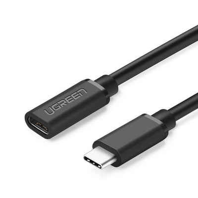 UGREEN Verlängerungskabel USB Typ C 3.1 (weiblich) - USB Typ C 3.1 (männlich) Smartphone-Kabel, (50 cm)
