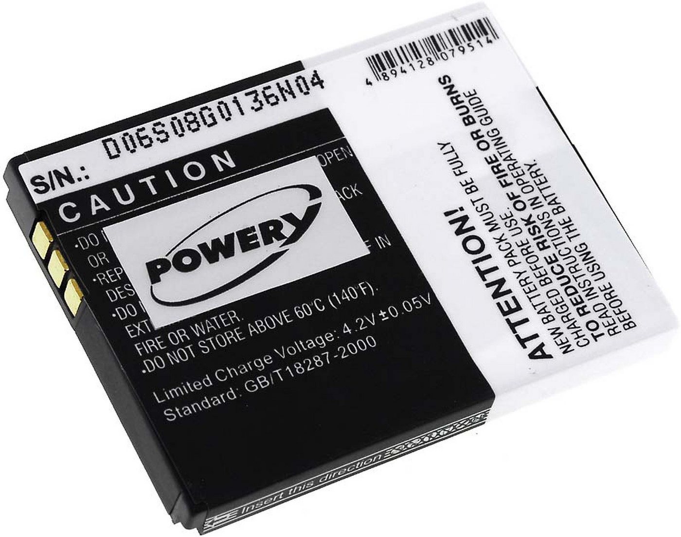 Powery Akku für Fritz!Fon Typ 312BAT006 Akku 750 mAh (3.7 V)