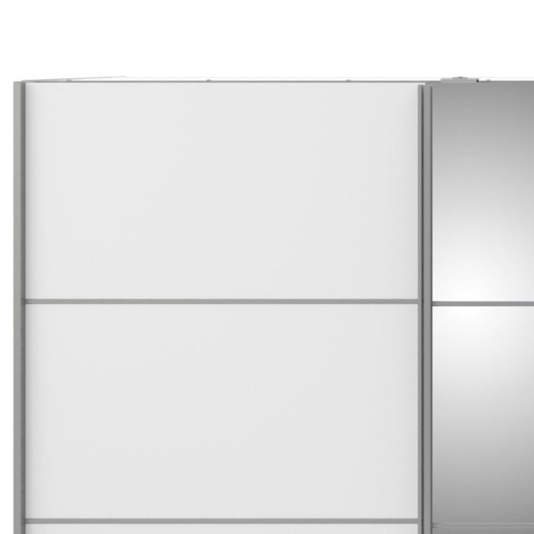 Kleiderschrank 3 Veto inkl. Spiegeltür Weiß und ebuy24 Kleiderschrank 1 Tür 1