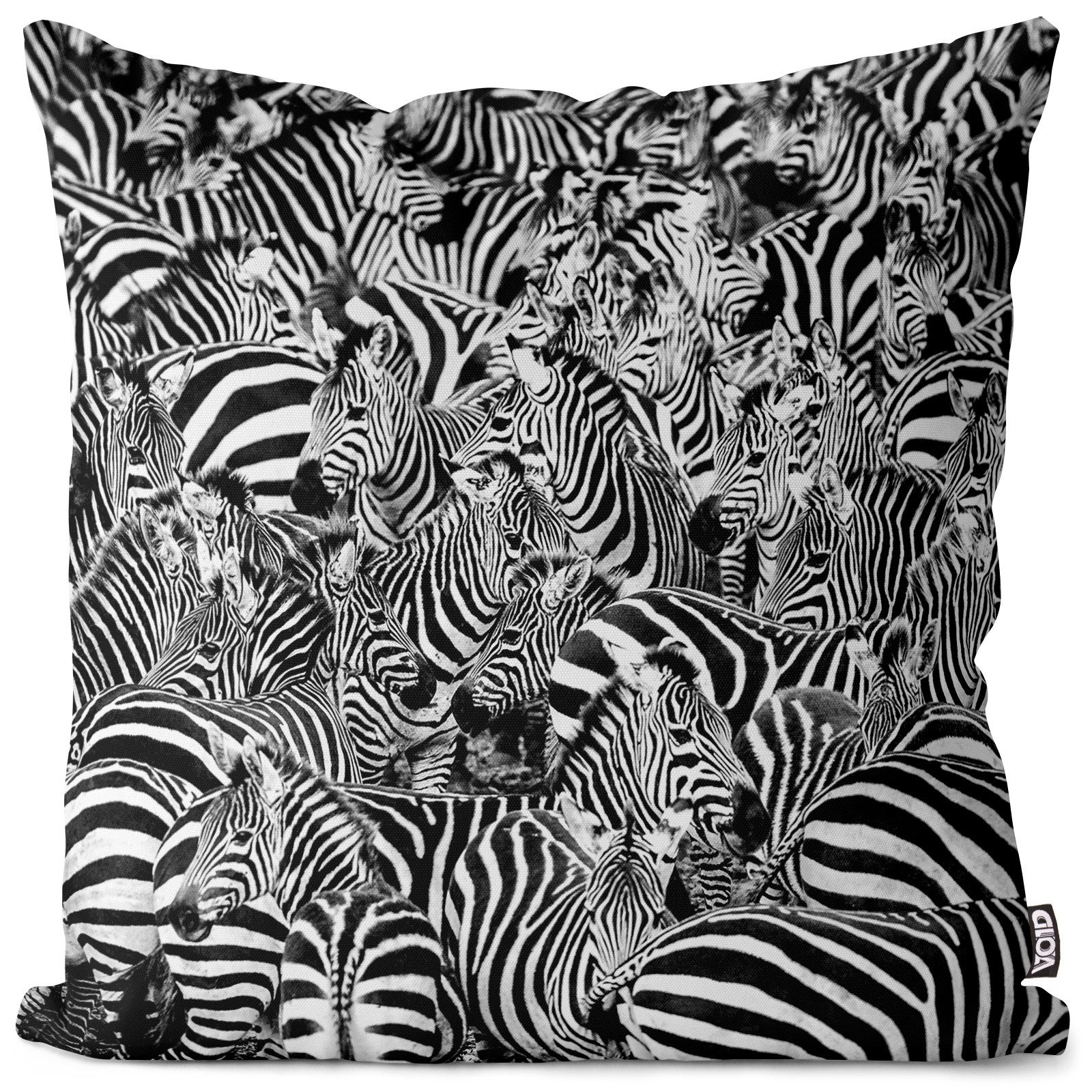 VOID Kissenbezug, Zebraherde Outdoor Indoor Zebra Savanne streifen