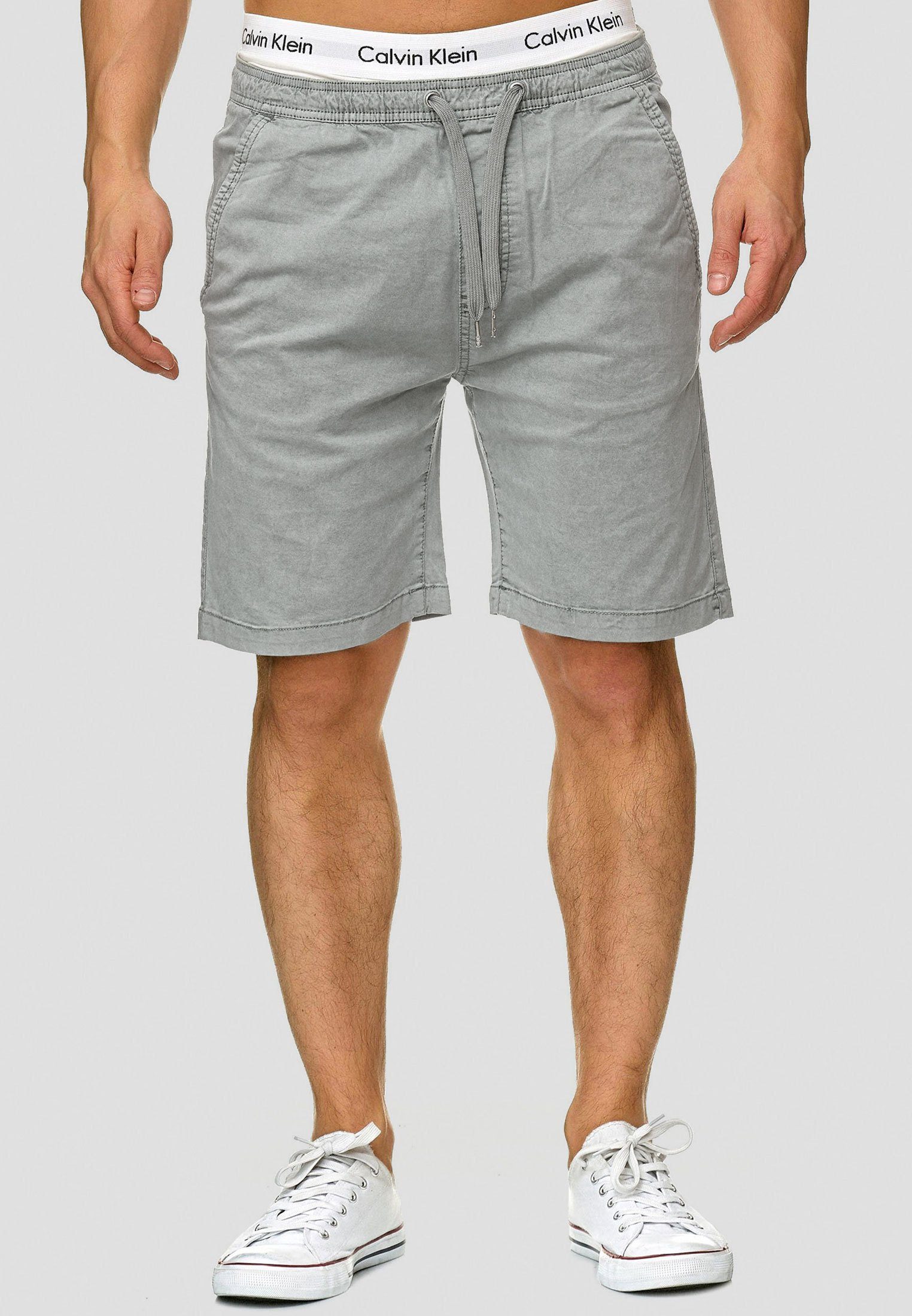 Kelowna Grey Indicode Chinoshorts Lt