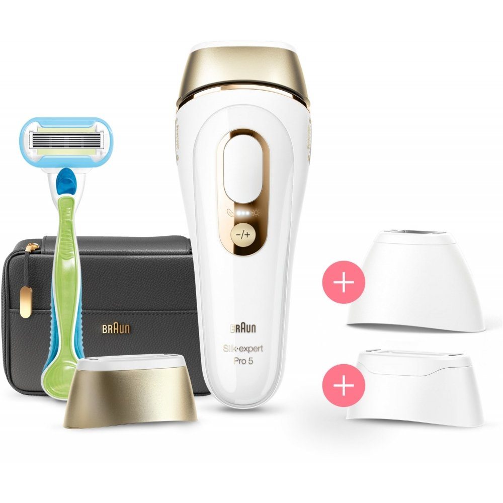 Braun IPL-Haarentferner Silk-expert Pro 5 PL5243 - IPL-Haarentferner - weiß/gold