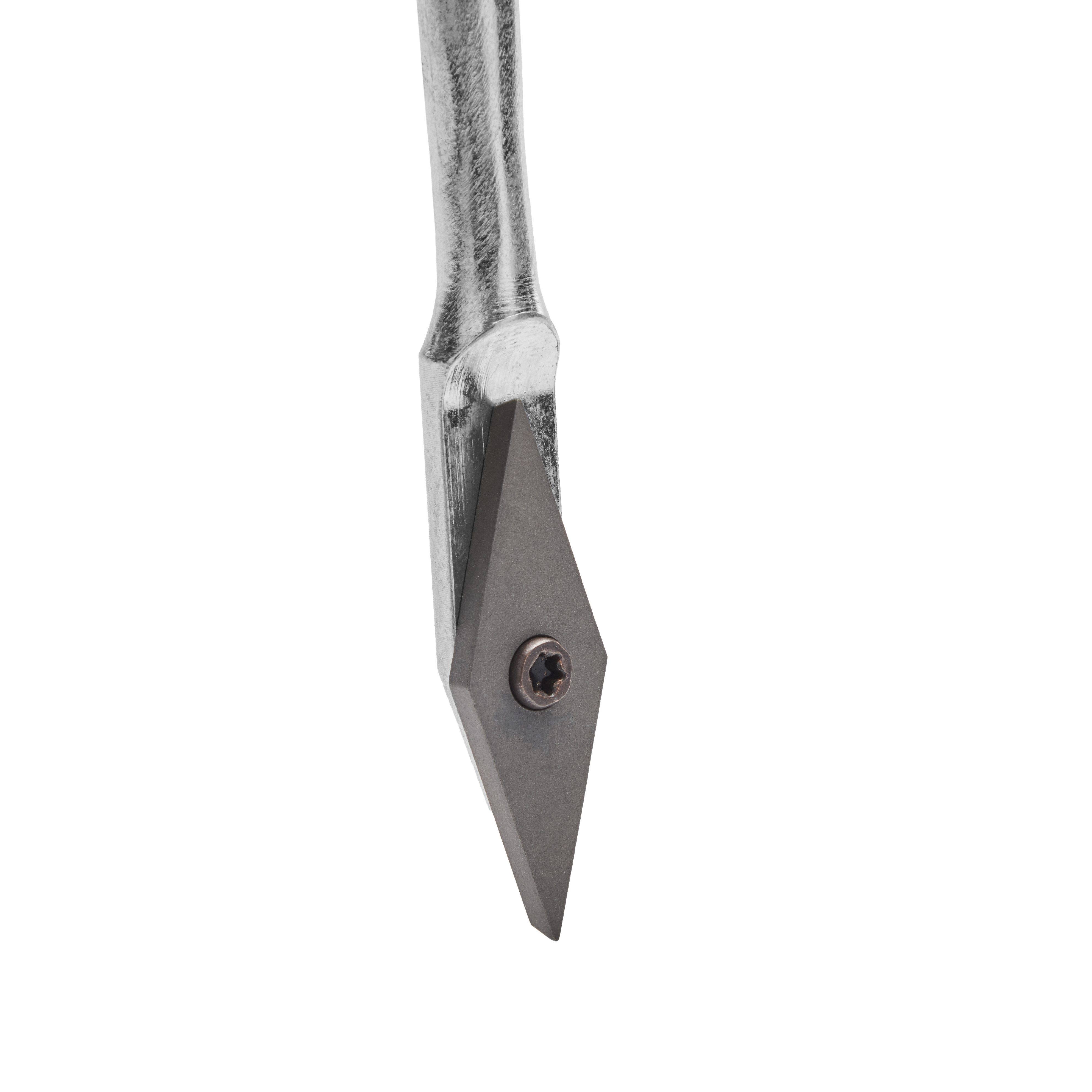 FALINGO Fugenkratzer Fugenreiniger Handgriff, (1-tlg), Schneide aus Vollhartmetall verschleißfest wendbar