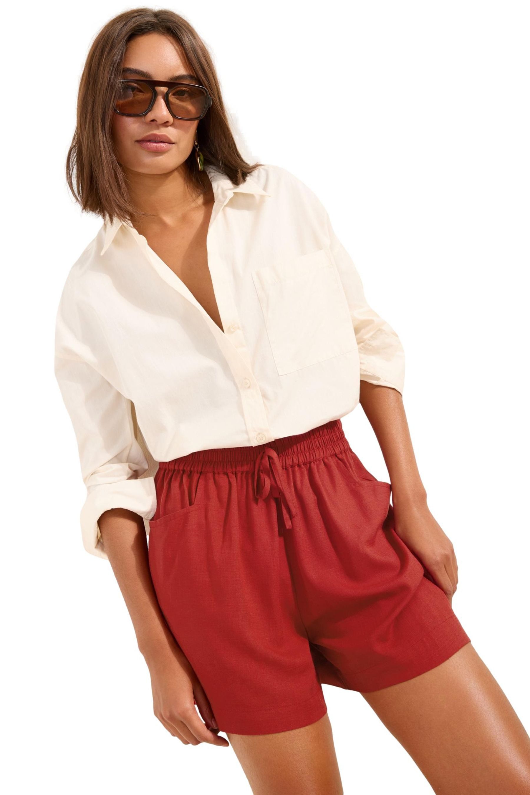 Friends Like These Shorts Friends Like These Short mit Leinenanteil, Regular (1-tlg)