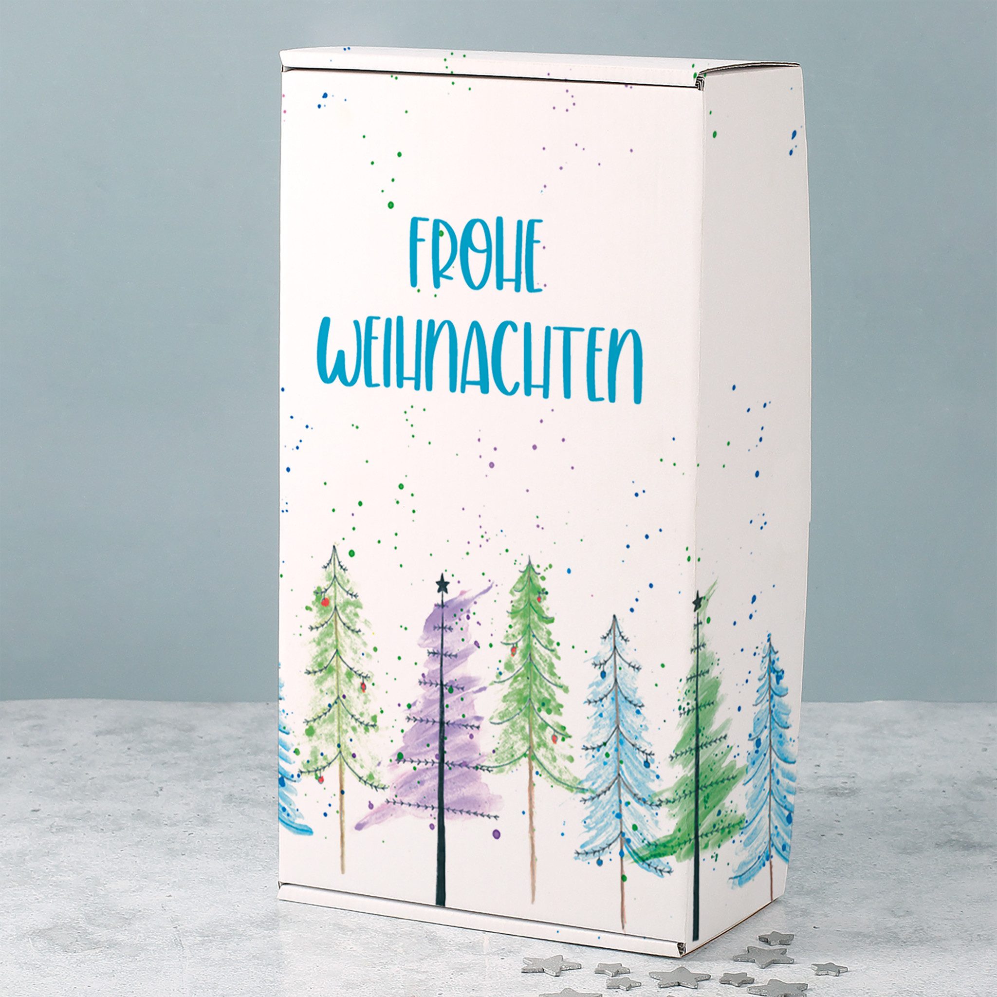 Herz & Heim Geschenkbox für Weihnachtsgeschenke - Geschenkverpackung zu Weihnachten, aus stabilem Karton