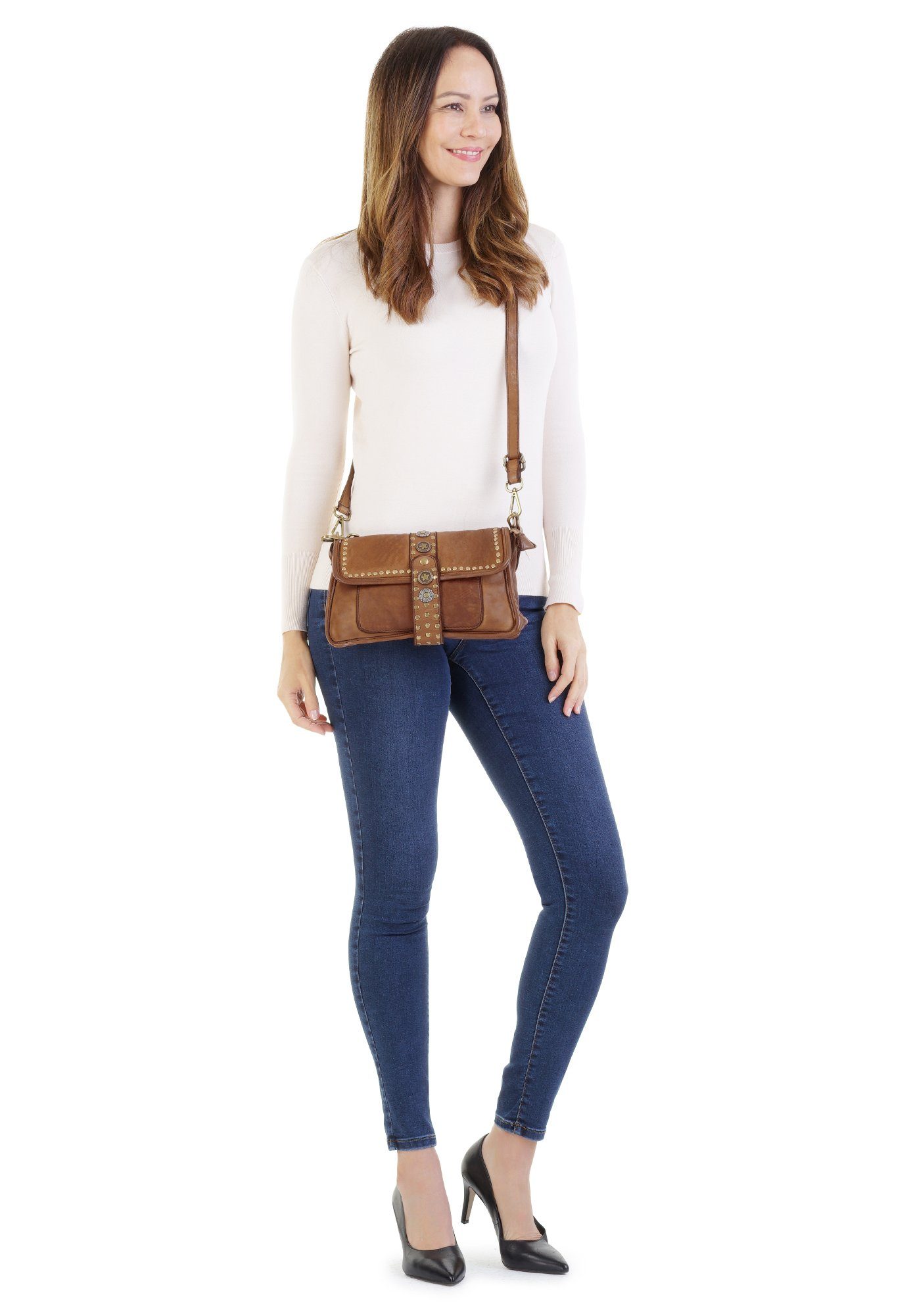 Samantha Look Henkeltasche, echt Leder, Made günstig online kaufen