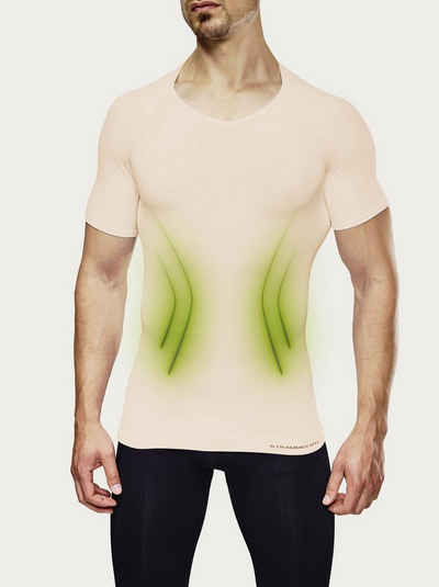 Strammer Max Performance® Kompressionsshirt V-Neck Premium Shape Shirt Shapewear, stabilisiert den Rücken
