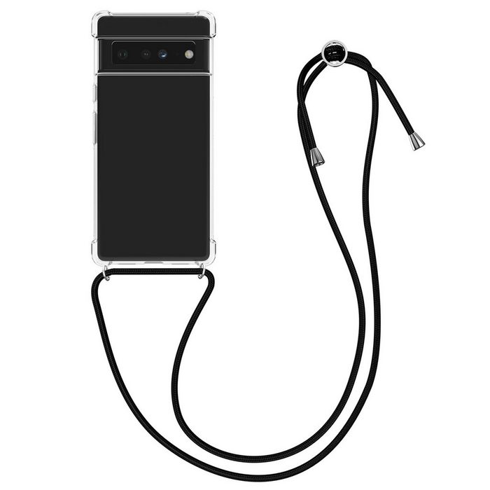 kwmobile Handyhülle Necklace Case für Google Pixel 6 Pro Hülle Silikon mit Handykette - Band Handyhülle