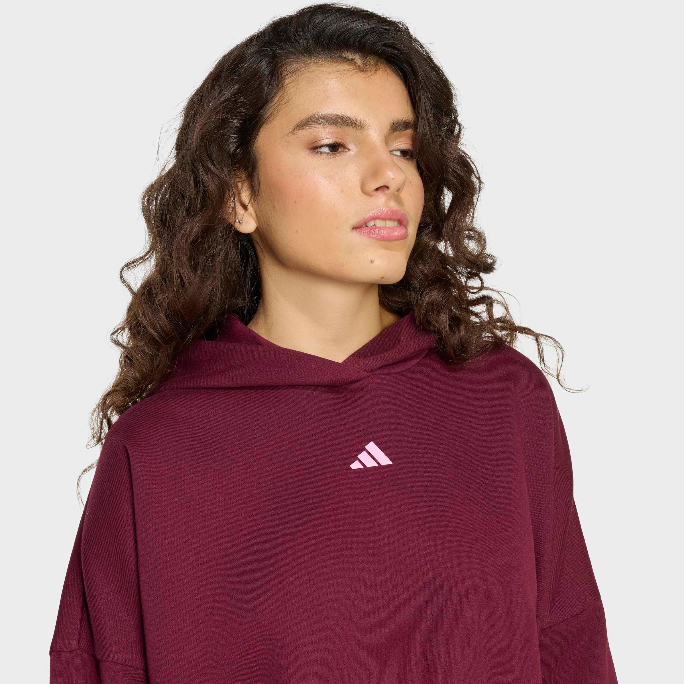 adidas Sportswear Sweatshirt W 3SS FL HD2 Print - Hoodie, lockere Passform