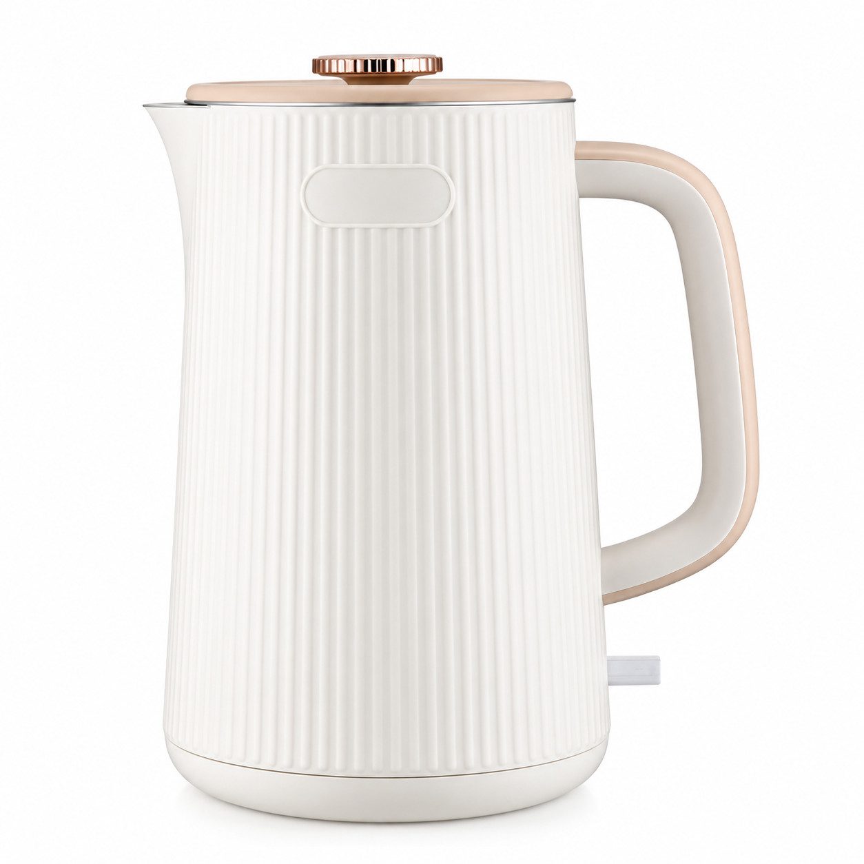 Fyrove Wasserkocher Wasserkocher 1,7 L 2200 W, 360° Basis, Doppelwand Edelstahl, BPA-frei, 1.7 l, 2200 W, Automatische Abschaltung, …