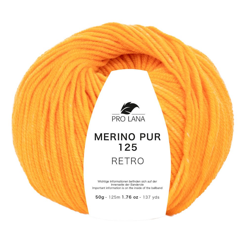 Pro Lana MERINO PUR 125 Retro extrafeine Merinowolle Häkelwolle, 125 m (Extrafeine Merinowolle mit edlem Farbverlauf), 50 g