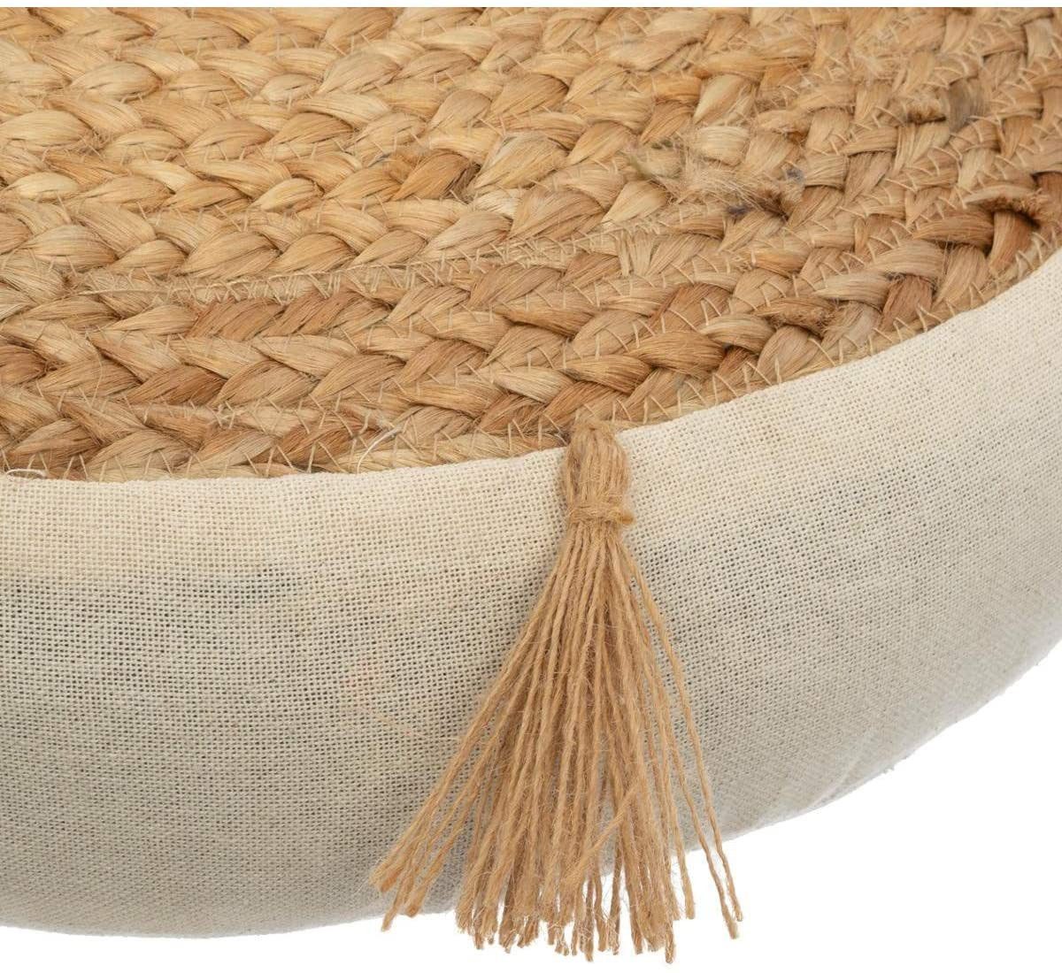 Atmosphera Créateur d'intérieur Dekokissen Bodenkissen RITUAL, Ø 38 cm, Jute