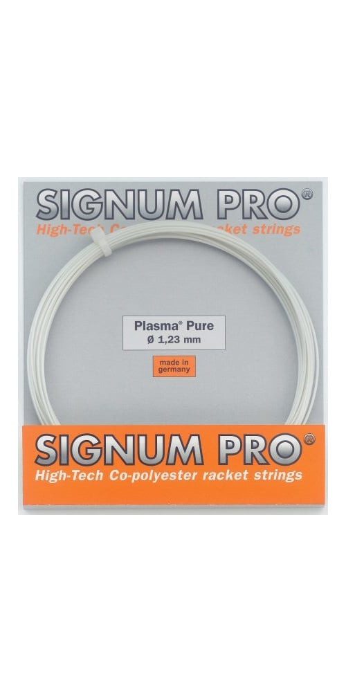 Tennissaite Plasma Pure (Haltbarkeit+Touch) weiss 12m Set