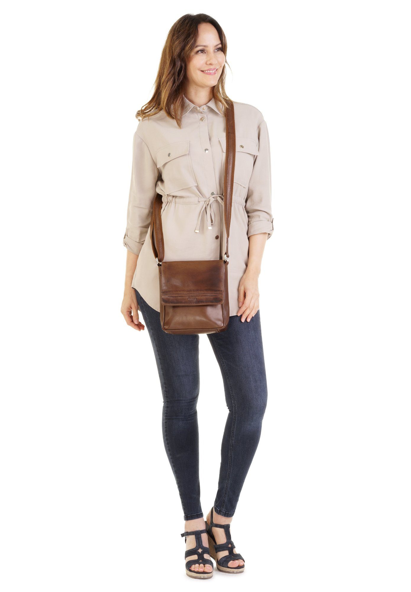 Bagan Umhängetasche, echt Leder