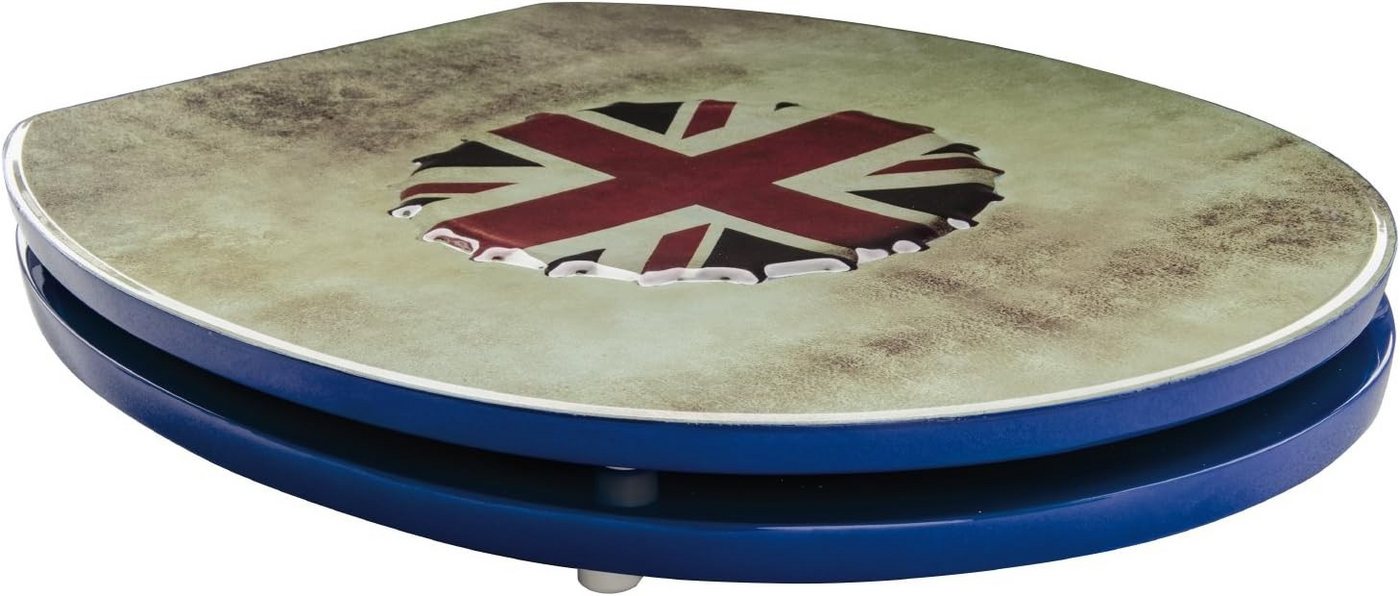 Thumbnail - SANITOP WINGENROTH WC-Sitz Union Jack, mit Absenkautomatik MDF Holzkern, Toilettendeckel, WC-Brille