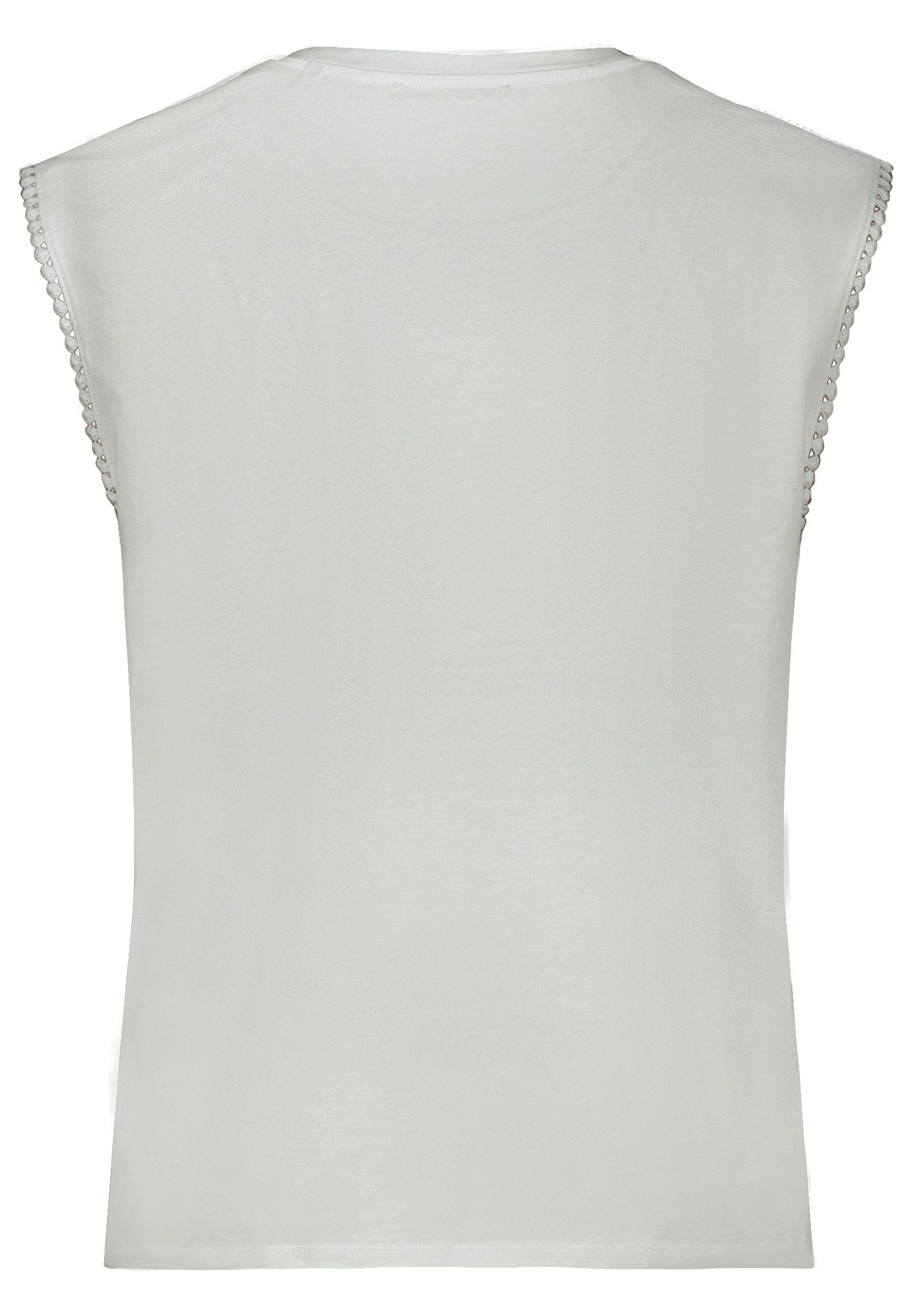 Zero T-Shirt Damen mit Schmuckkanten (1-tlg) Bordüre