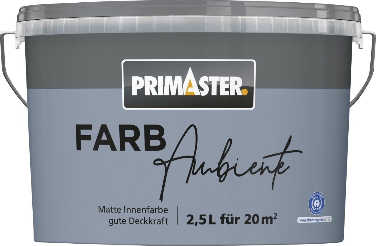 Primaster Wandfarbe Primaster Farbambiente Wandfarbe matt nebelblau