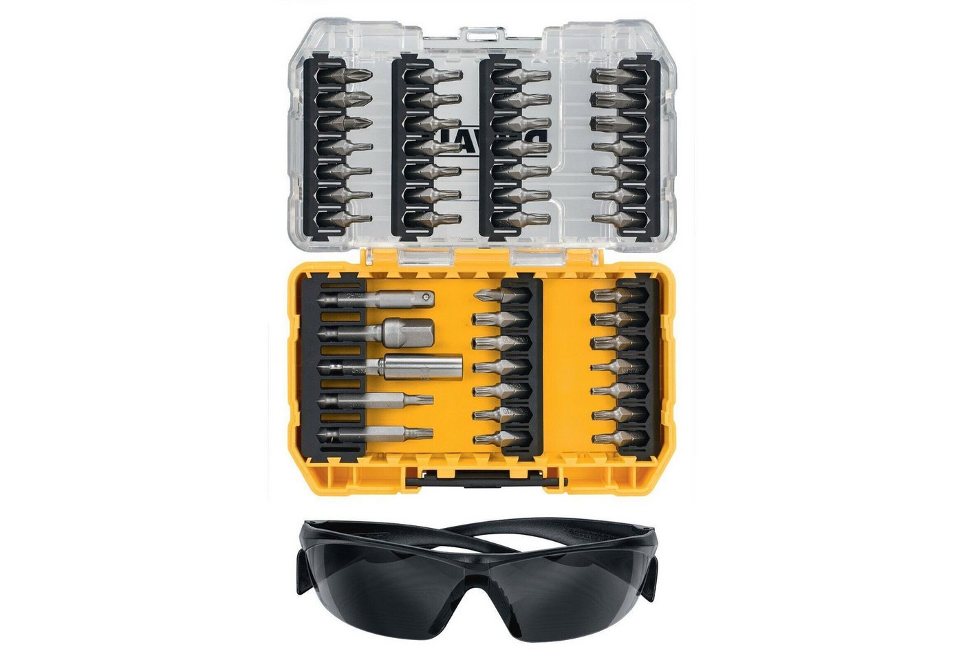 Thumbnail - Stanley by Black & Decker Bit-Set Dewalt Bitset 47-teilig Schrauberbits m. Sicherheitsbrille