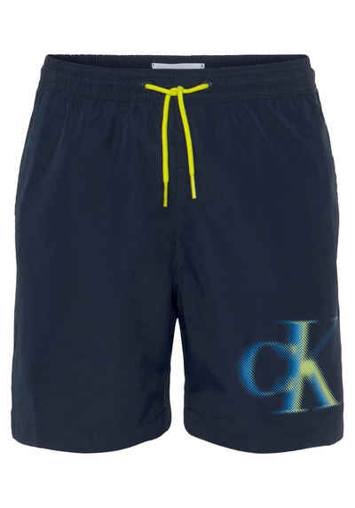 Calvin Klein Swimwear Badehose MEDIUM DRAWSTRING-GRAPHIC (1-St) mit Kordel