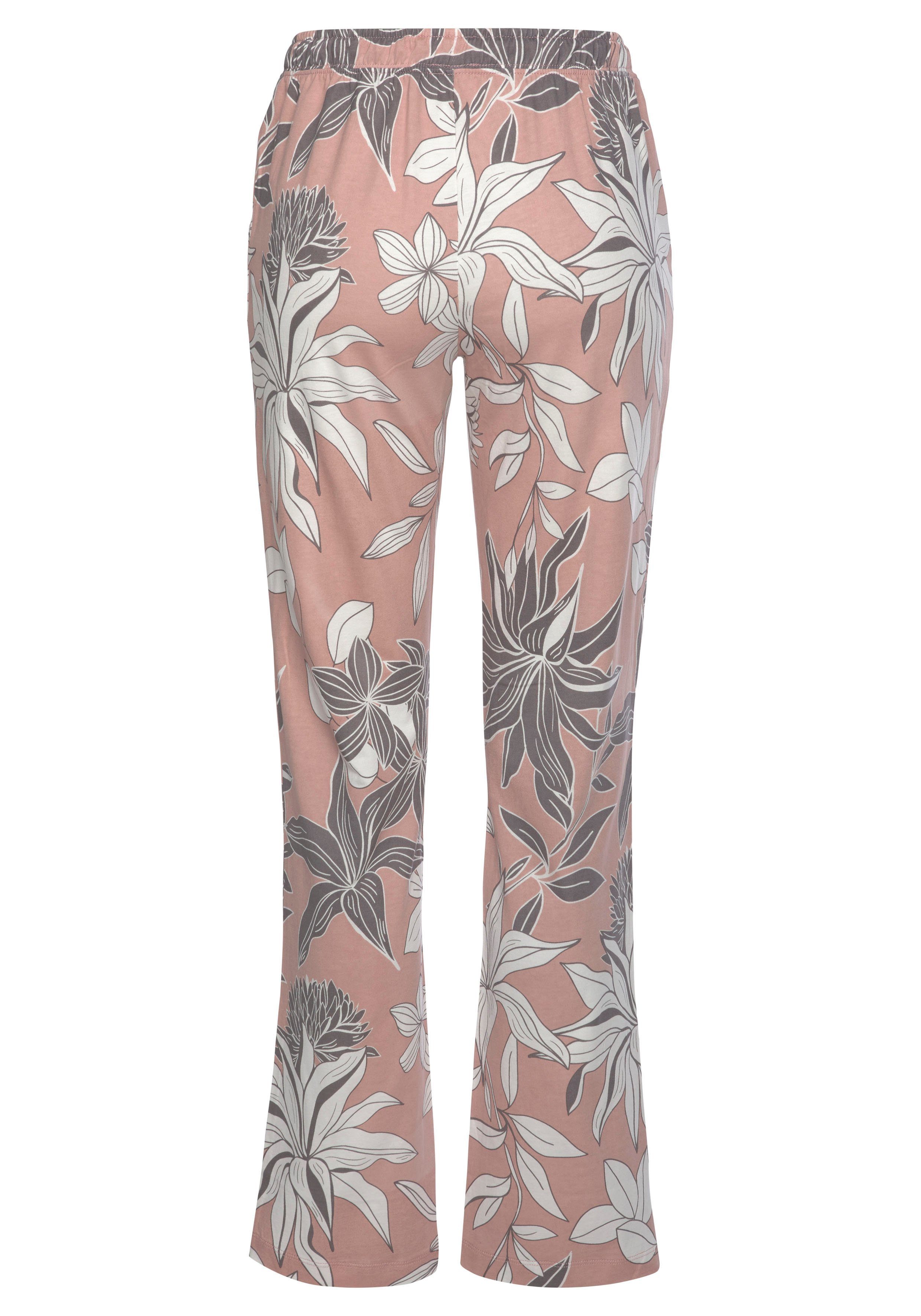 LASCANA Pyjamahose mit floralem Druck – Bild 4 von 5