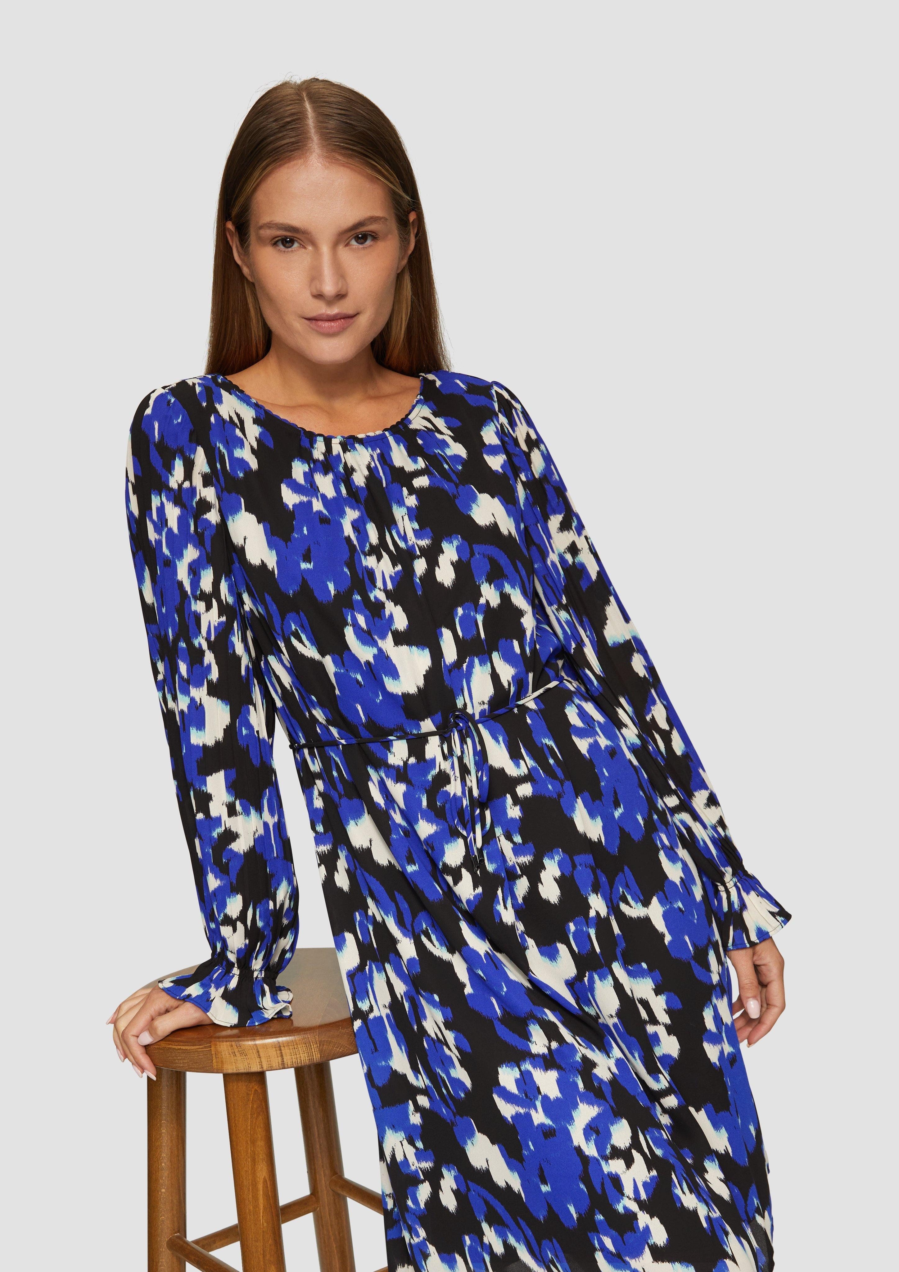 s.Oliver BLACK LABEL Minikleid Viskosekleid mit günstig online kaufen