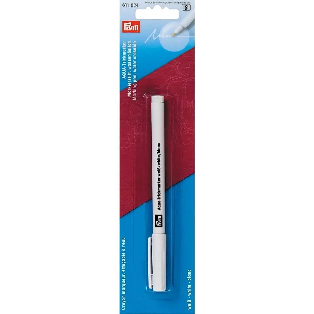 Prym Kreativset Prym Trick-Marker Aqua wasserlöslich weiß, (embroidery kit)