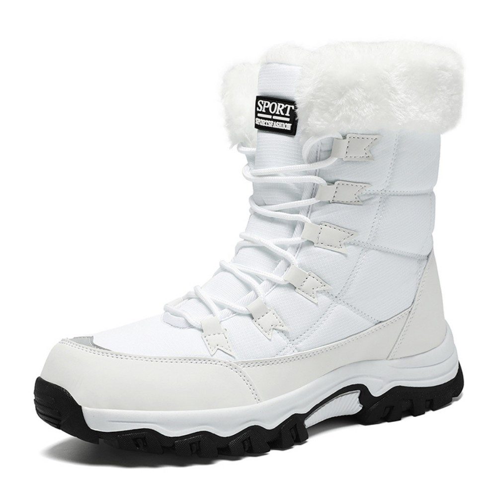 HUSK'SWARE Bequeme Winter-Schneestiefel Snowboots (BEQUEME SCHNÜRUNG, WARMES INNENFUTTER)