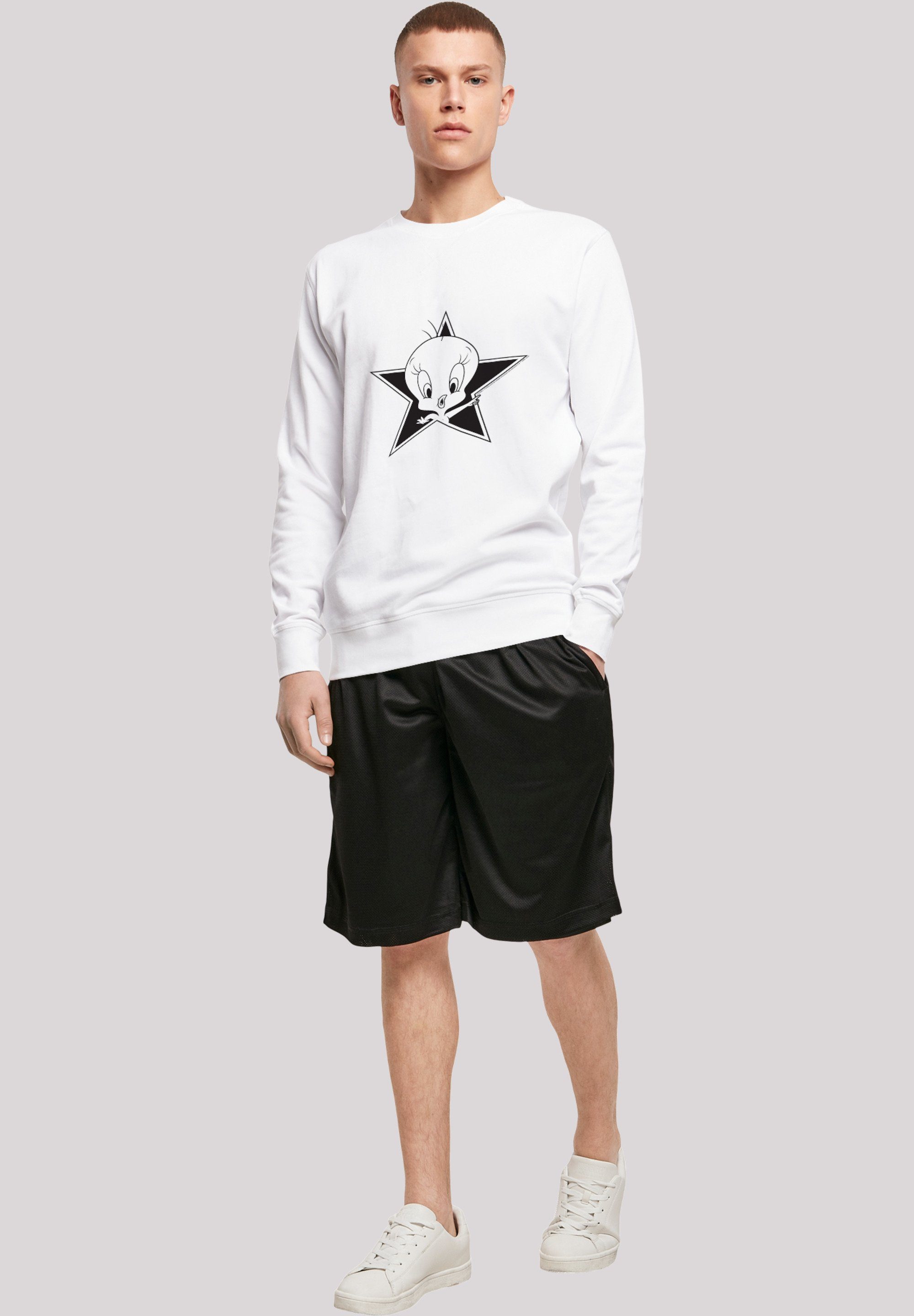 Herren Pullover F4NT4STIC Sweatshirt Sweatshirt 'Looney Tunes Tweetie'