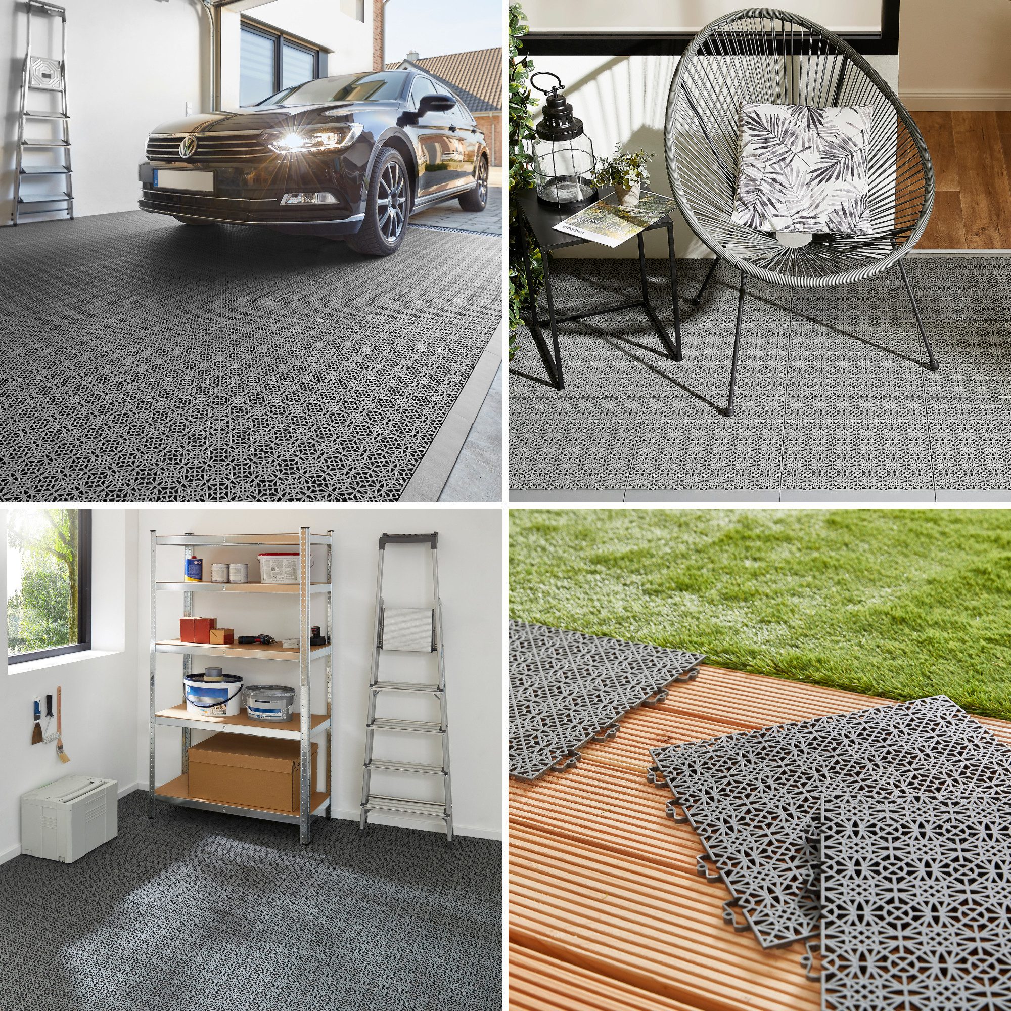 Andiamo Kunststoff-Fliesen Terra Sol, Terrassenfliesen, wetterfest, Made in günstig online kaufen