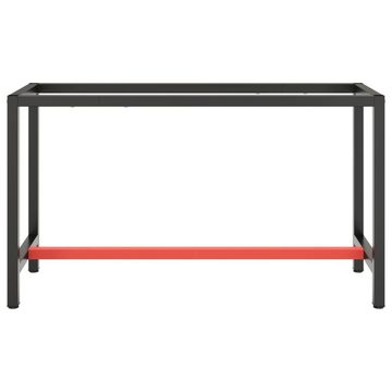 möbelando Tischgestell 3004140 (LxBxH: 140x50x79 cm), aus Stahl in schwarz + rot