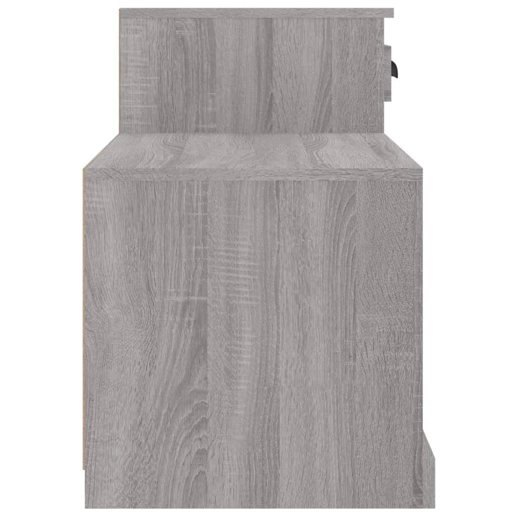 Holzwerkstoff Sonoma cm Schuhschrank 100x42x60 furnicato Grau