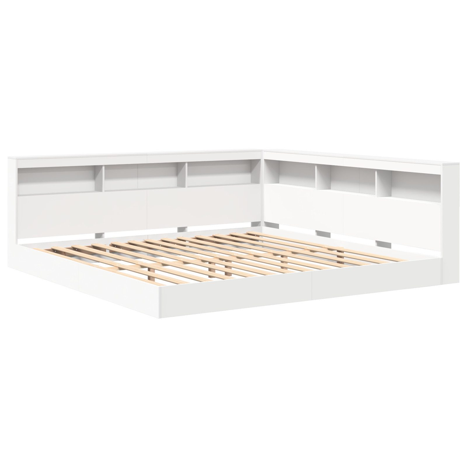 vidaXL Bett Bücherregalbett Weiß 180x200 cm günstig online kaufen