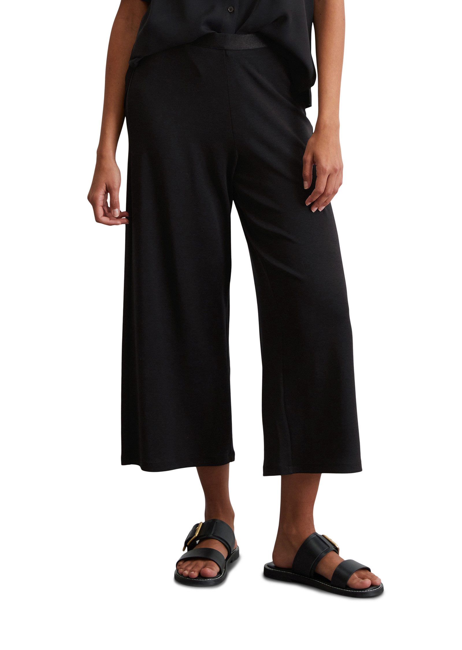 Marc O'Polo Jerseyhose aus Feinripp-Jersey günstig online kaufen