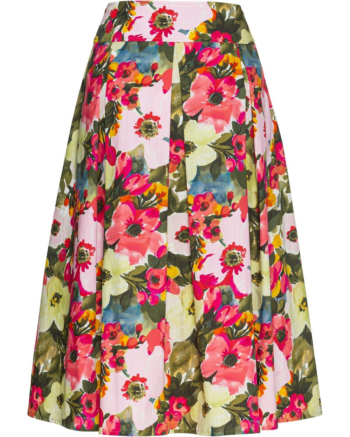 Reitmayer Faltenrock Weiter Rock mit Blumen-Allover günstig online kaufen