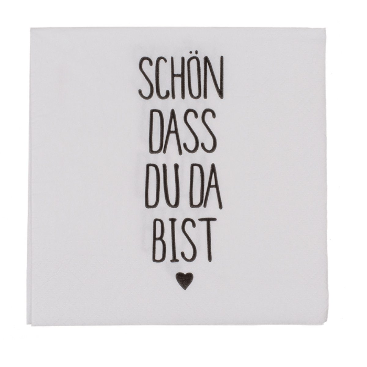 Out of the Blue Papierserviette Papier-Servietten, Schön dass du da bist