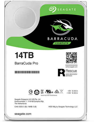 Seagate Barracuda Pro 14TB ST14000DM001 3,5 Zoll HDD SATA3 interne HDD-Festplatte